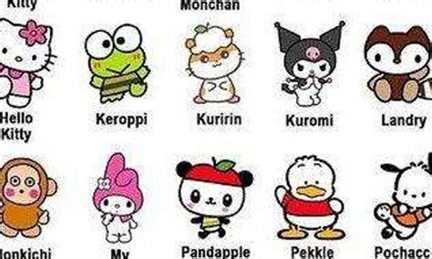 hello kitty characters names in japanese