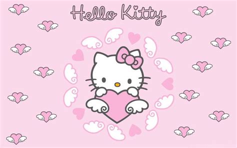 hello kitty computer background pink