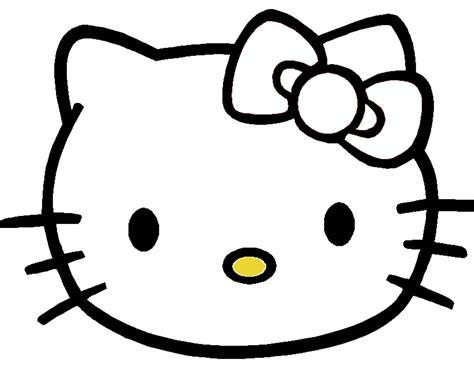 hello kitty cut out face