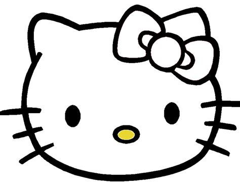 hello kitty face template printable