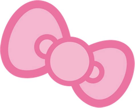 hello kitty face with pink bow png