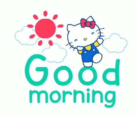 hello kitty good morning gif