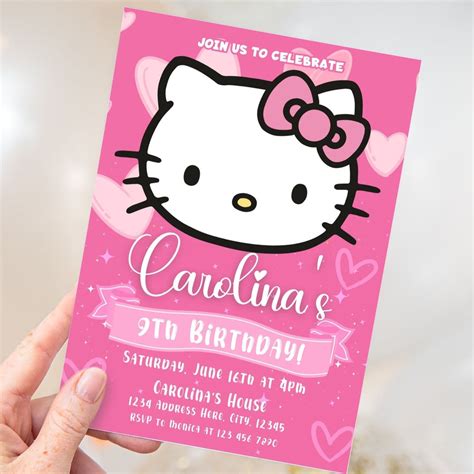 Hello Kitty Invites Templates