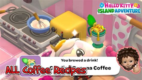 hello kitty island adventure coffee recipes