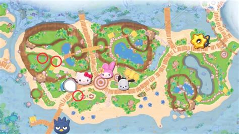 hello kitty island adventure map