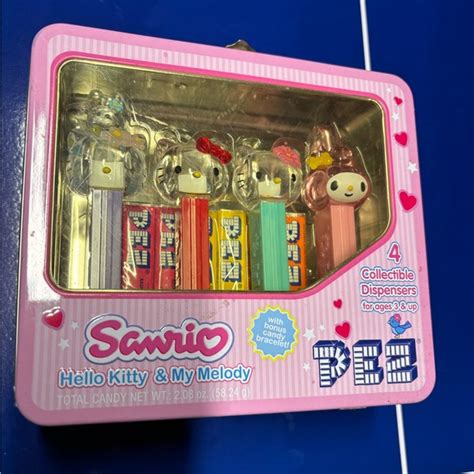 Hello Kitty Collectible Pez and Lunch Box Pez
