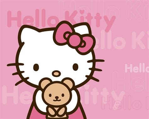 hello kitty pink bear