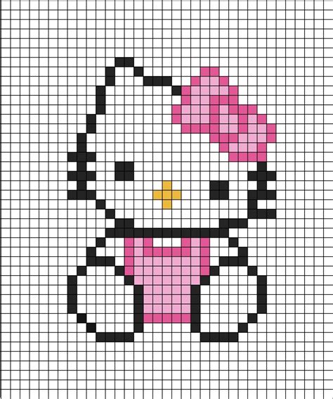 hello kitty pixel art