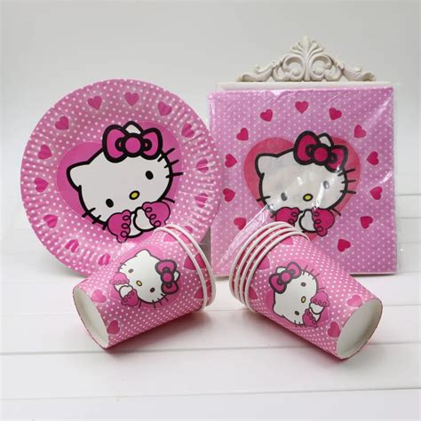 hello kitty plates and cups