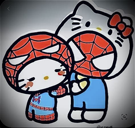 Hello Kitty Spider Man
