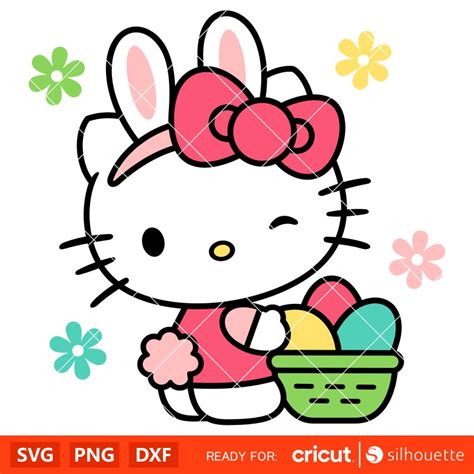 hello kitty svg easter