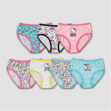 hello kitty underwear girls gift set