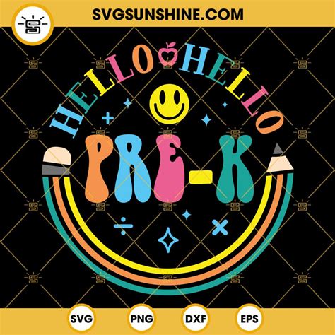 hello pre k svg