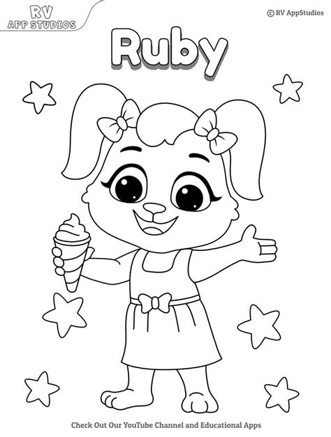 Hello Ruby Coloring Page