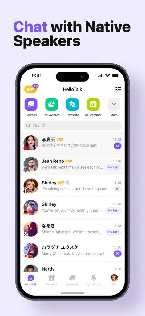 HelloTalk app screenshot