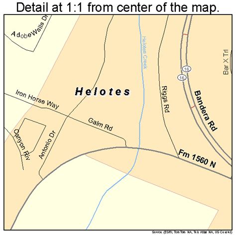 Helotes Texas On Map