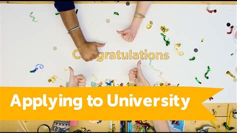help with applying to university