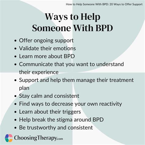 helping someone with bpd
