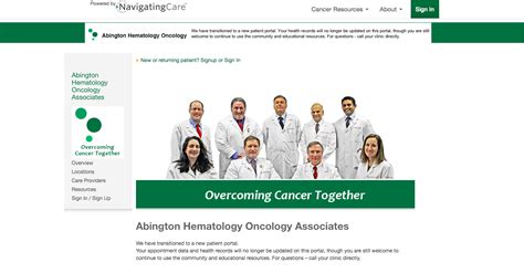 hematology oncology patient portal