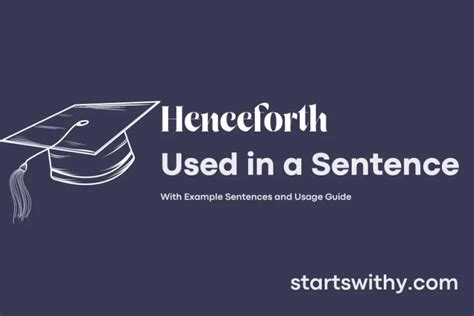 henceforth example sentence