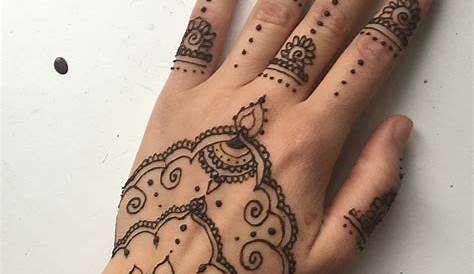 easy henna hand Henna tattoo hand, Simple hand henna