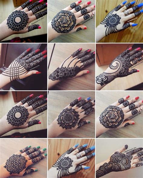 Step By Step henna hand design for beginners. mandala