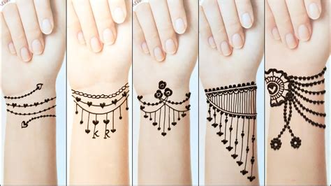 SIMPLE MEHANDI DESIGN (henna tattoos) YouTube