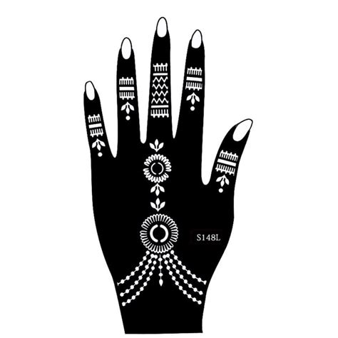 Henna Tattoo Schablone Kina Handbemalung Hand Links Dövme