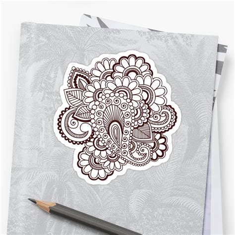 Black Henna Temporary Disposable Tattoo Sticker Lace