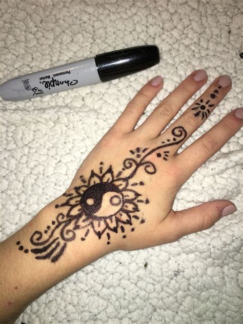 Sharpie tattoo Sharpie tattoos, Hand henna, Hand tattoos