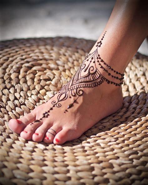 Feather Henna ankle, Tattoos, Foot tattoos
