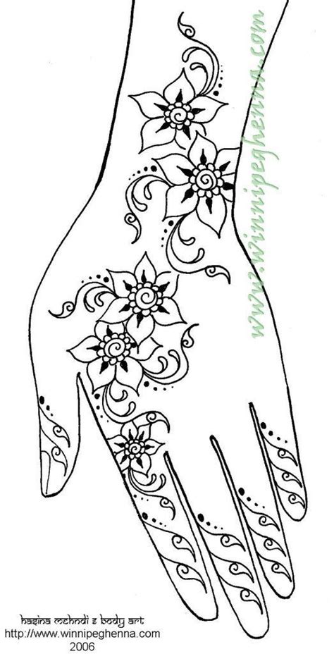 Henna Designs Printable Complex On Hand