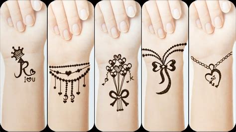 Simple Arabic Henna Easy Stylish Mehndi Tattoo Design