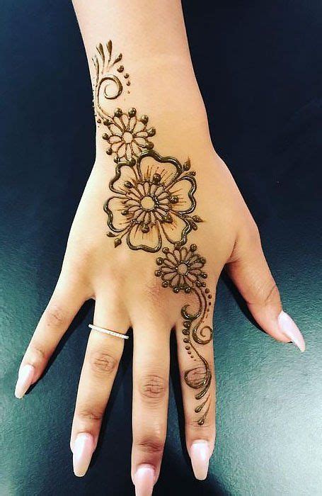 101 Simple & Easy Henna Tattoo Designs 2021 Download Image