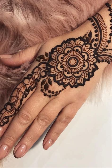 Henna Tattoo Flower Templatemehndi Stock Illustration