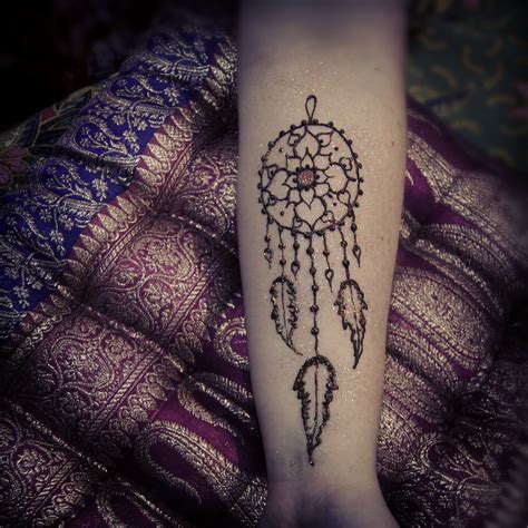 Black Henna Boho Dreamcatcher &Mandala Temporary Tattoo