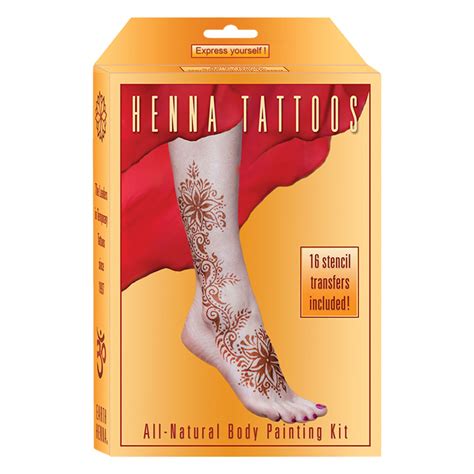 Temp Henna Tattoo kit Natural Herbal Cones Body Art Paint