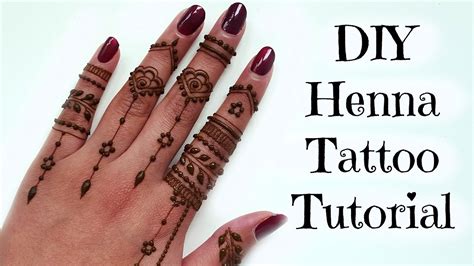 Easy Henna Tattoo Tutorial YouTube