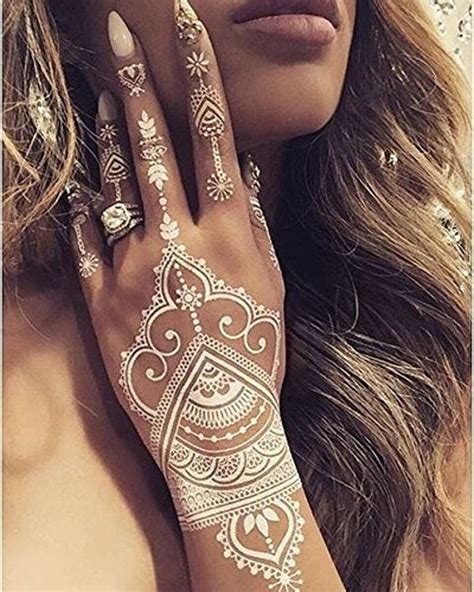 Bohemian henna temporary tattoo Temporary Tattoos by