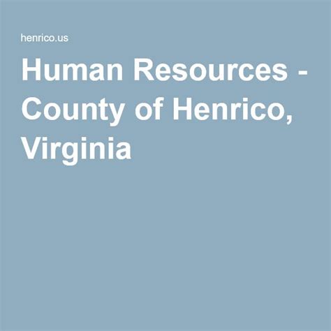 henrico county jobs va