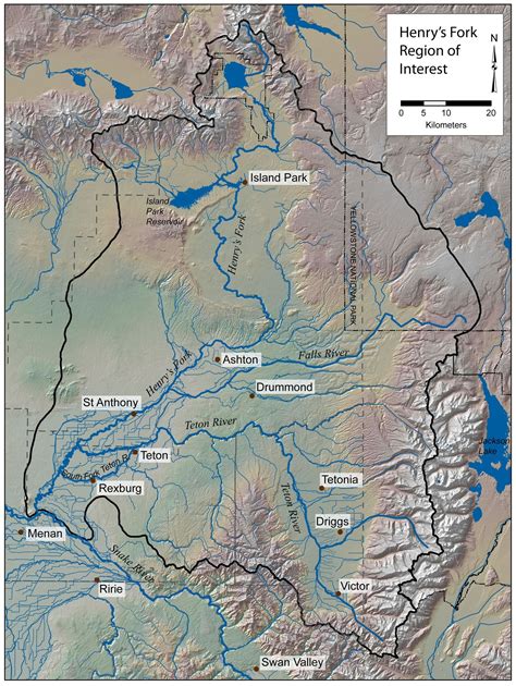 Henry's Fork River Map