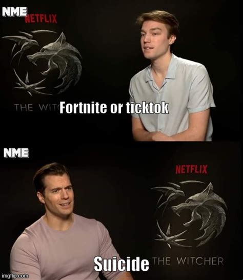 henry cavill witcher interview meme