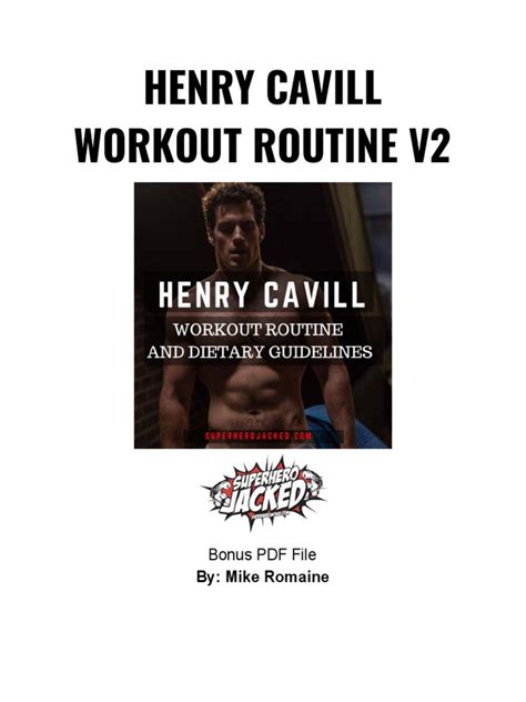 henry cavill workout pdf