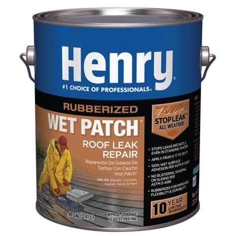 henry extreme rubberized wet patch roof leak repair