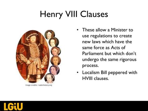 henry viii clauses
