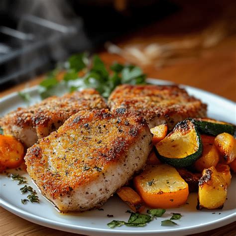 Herb Breaded Pork Chops