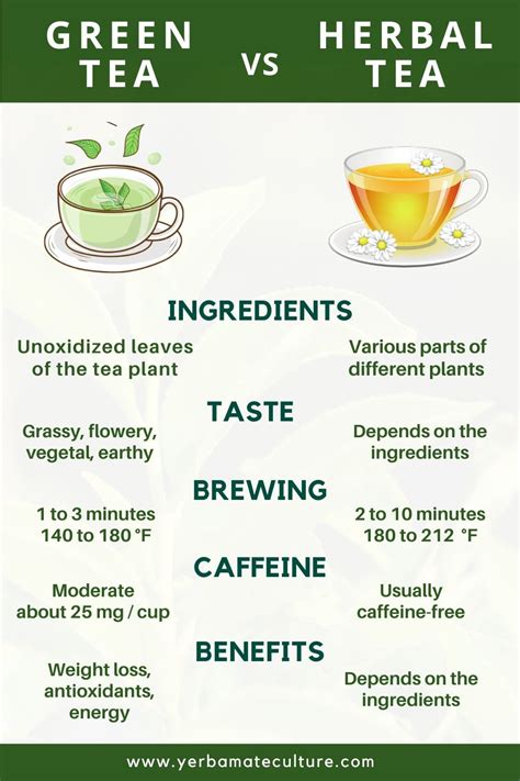 Herbal Tea Vs Green Tea