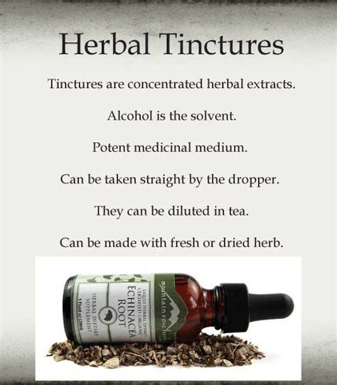 Herbal Tincture Definition