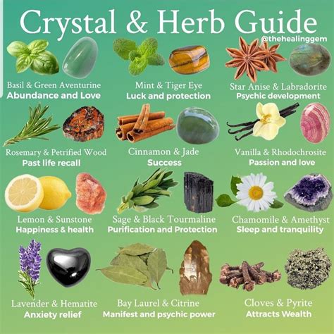 Herbs and Crystals