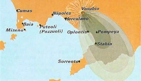 Herculano Y Pompeya Mapa Pin En
